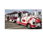Playground Trackless Kiddie Train 20 People Trolley Bus Intelligent Electronic