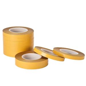 China Yellow Liner Double Stick Tape White PVC Film Tape Replace Of Tesa 4970 on sale