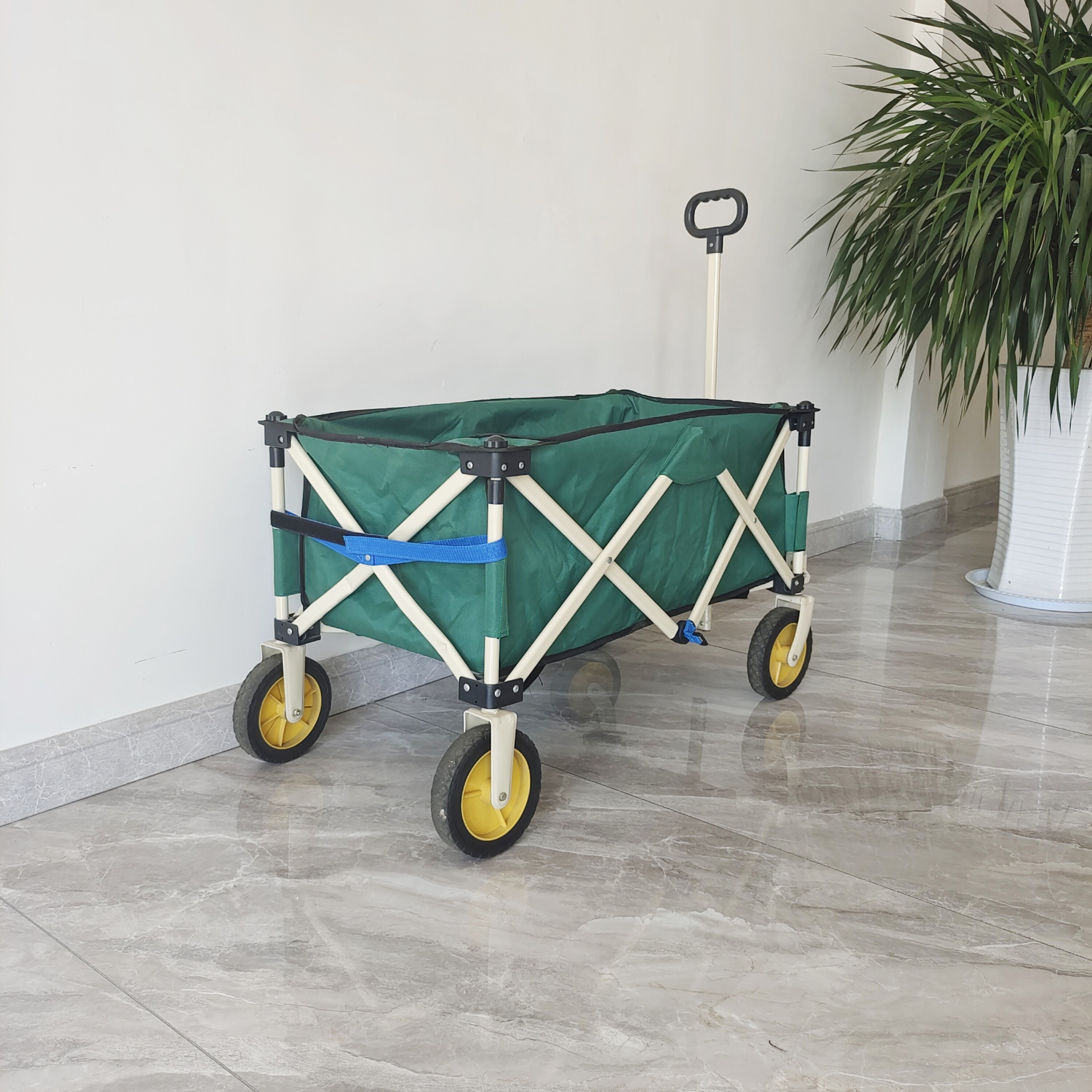Outdoor Camping Wagon Collapsible Fishing Cart Portable Folding Beach Trolley