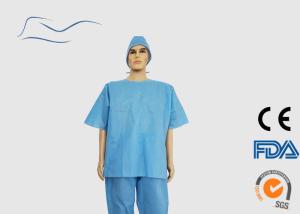 Wholesale Nonwen Aseptic Scrub Suits , Chemical Resistant Disposable Protective Coveralls from china suppliers