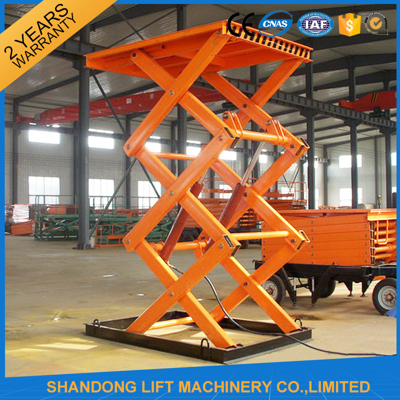 Stationary Scissor Lift Platforms , Indoor Scissor Lifting Table Equipment