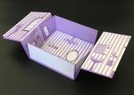 Elegant Chipboard Gift Boxes , Chipboard Jewelry Boxes 2 Side Flaps Opened
