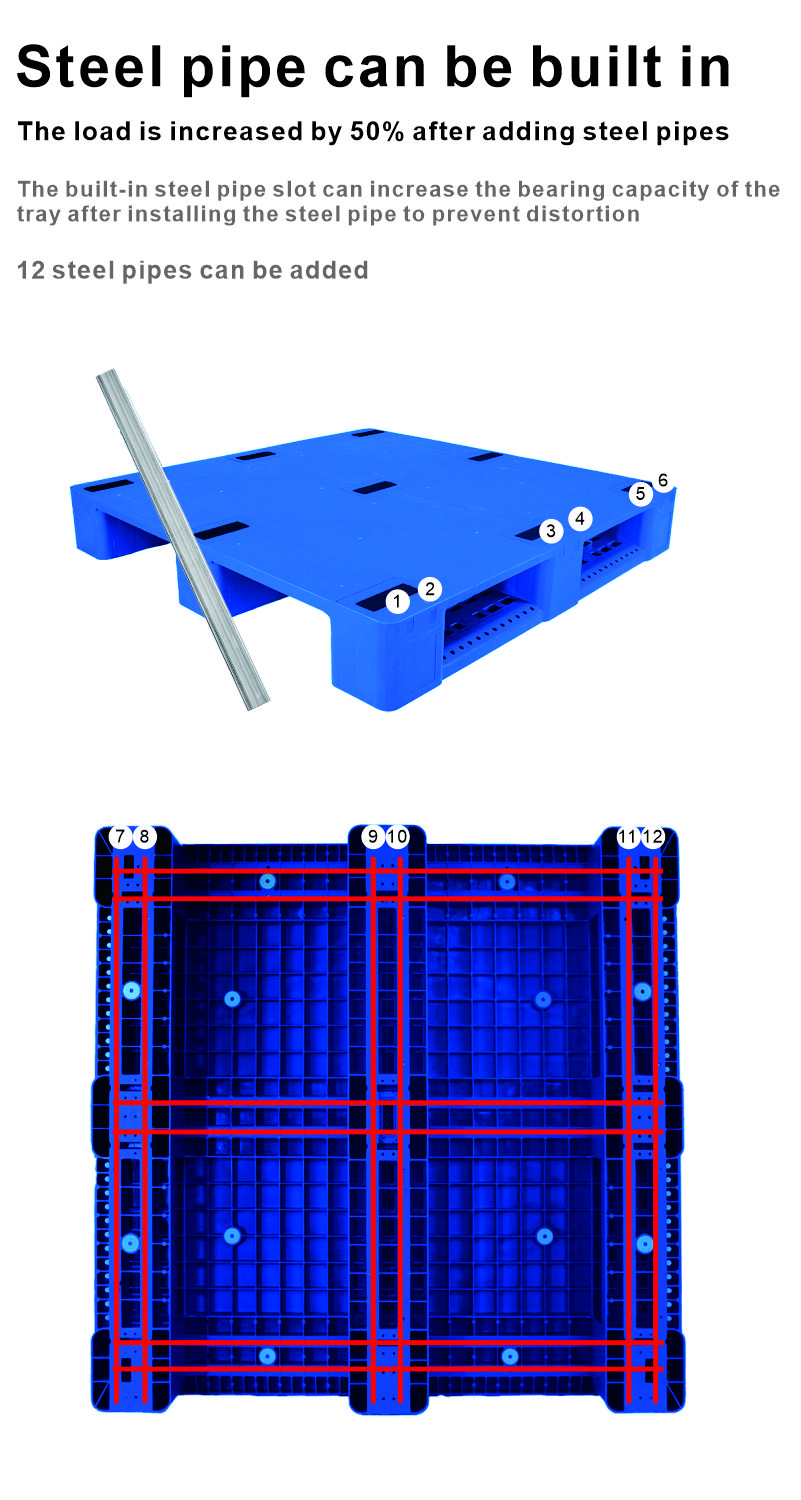 PP/PE Material Single Faced Mesh Plastic Pallet for Warehouse and Supermarket Storage