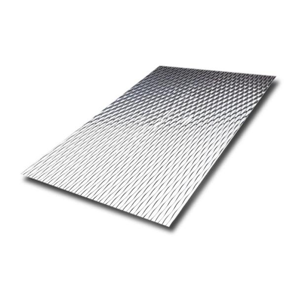 2B BA No.4 Finish 2WL Texture Decorative Metal Sheet 304 316 Embossed Stainless