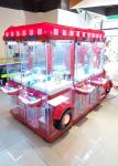 Popular 6 players 8-10cm stuffed toys truck toy catch claw machine