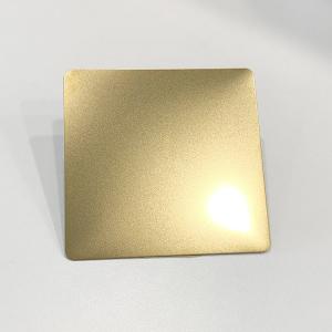 Wholesale SUS 304 316 Metal Sheet 4x8 Bead Blasted Finish Champagne Gold Stainless Steel Sheet from china suppliers