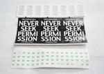 Water Based Glue Egg Shell Sticker Rolls , Destructible Film Vinyl Label Sticker