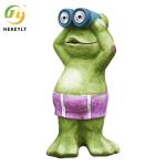 Solar Frog Light Outdoor Resin Animal Decoration Resin Crafts Garden Yard Garden