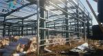 4000 Sq Meters Steel Structure Building Warehouse with EPS / Rock Wool/PU/Fiber