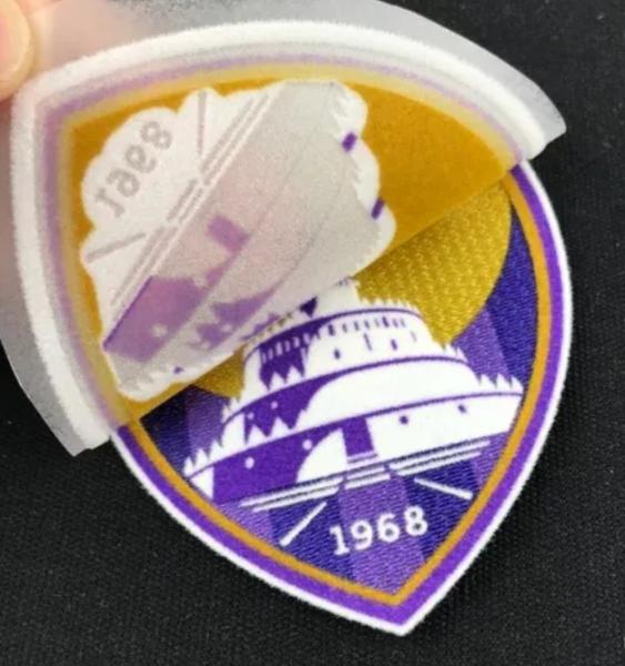 Personalized Printing Custom Football Team Club Logo 3D Flock Heat Transfer