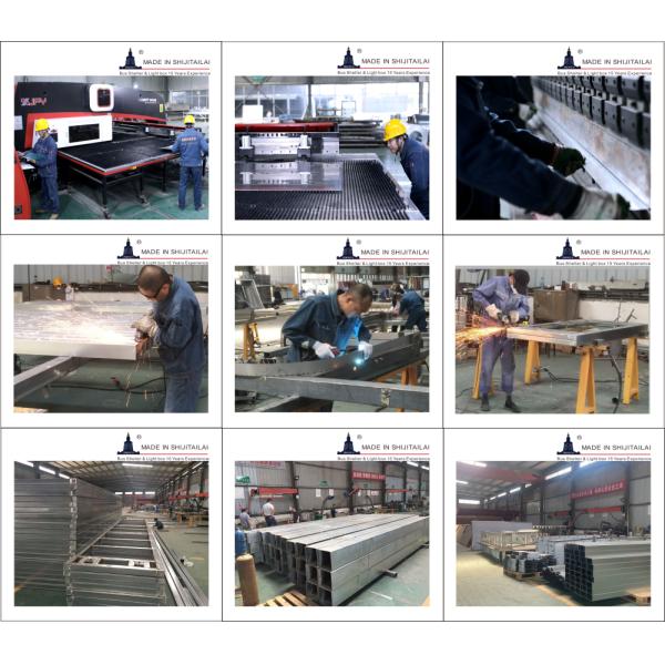 Advertising Rectangular L4000mm 5hours Solar Bus Shelter