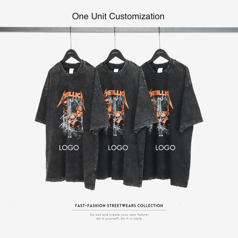 BSCI Custom Graphic Tee Shirts Men'S Silk Screen Printing T Shirt Heavyweight
