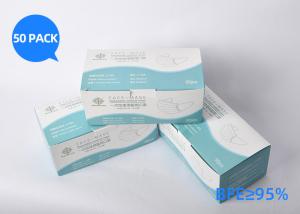 Wholesale Blue Color Disposable Mouth Cover Adjustable Nose Piece Coronavirus Protection from china suppliers