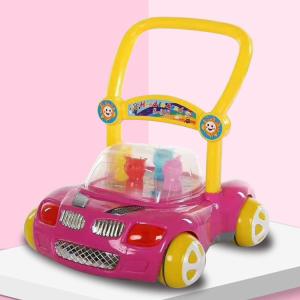 Wholesale Musical Rubber Wheel Baby Walker 2022 Model Ride On Toy for Kids 2 to 4 Years Old from china suppliers