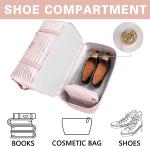 Luxury Travel Duffel Bag Women Gear Gym Sleepover Shoulder 16X7.3X15.5 Inch