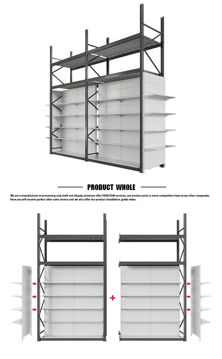 Customizable Supermarket Display Shelving Ideal Solution For Retail Product Display