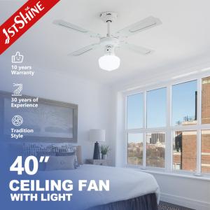 Wholesale CCC ROHS White Metal Blade Ceiling Fan 45 Inch Classic 3 Speed Choice from china suppliers
