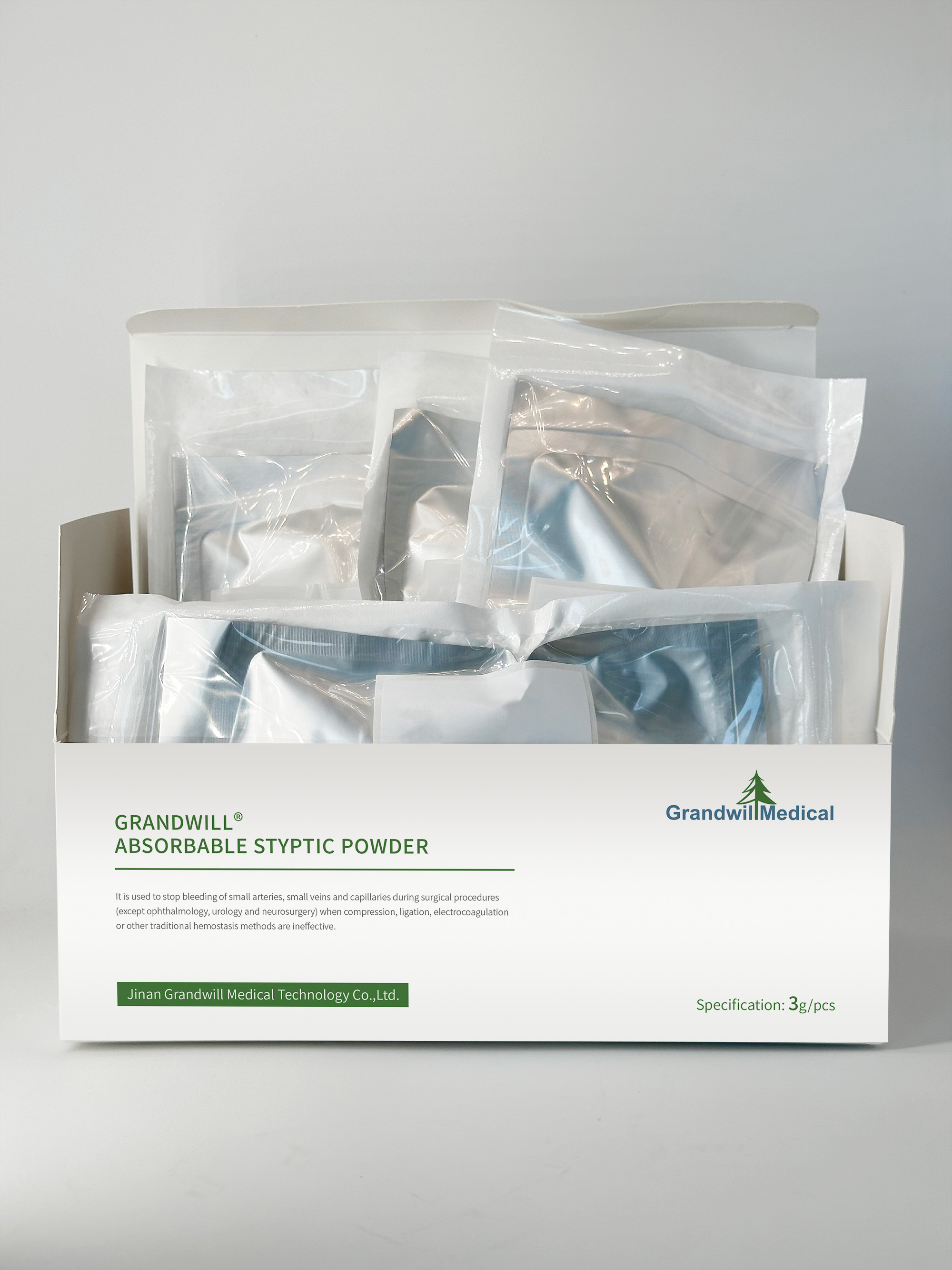 Patented Sodium Carboxymethyl Starch Absorbable Hemostatic Powder Fast Effective Bleeding Control
