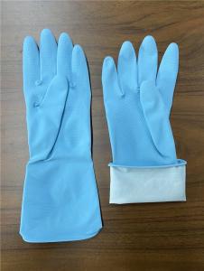 Wholesale M 65g Blue Rubber Bathroom Cleaning Gloves Tensile from china suppliers