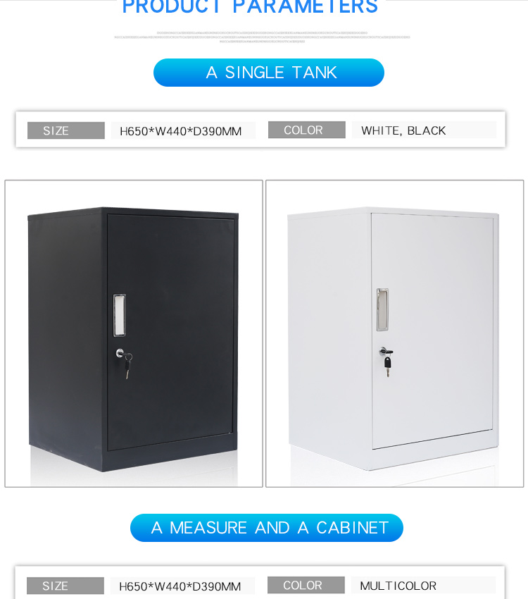 3 Drawers Movable Fire And Waterproof File Cabinet