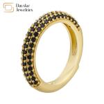 Diamond Eternity Rings 18k Gold Jewelry Adjustable Opening Zircon For Women