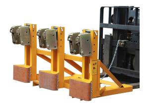 Wholesale DG1500E Forklift Mounted Rubber-belt Drum Grabber Loading Capacity 500Kg Each from china suppliers