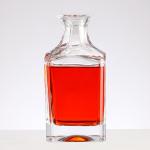 OEM/ODM Welcome 2021 Amazon Square Whiskey Decanter 750ml Lead-free Glass Wine