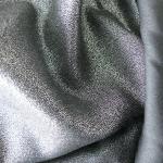 F5732 lady fashion fabric micro soft moss poly chiffon silver foil