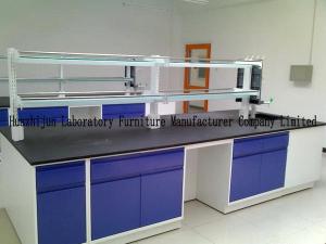 Wholesale Movable Lab Island Bench 1.0mm Steel Material With Emergency Eyewasher from china suppliers