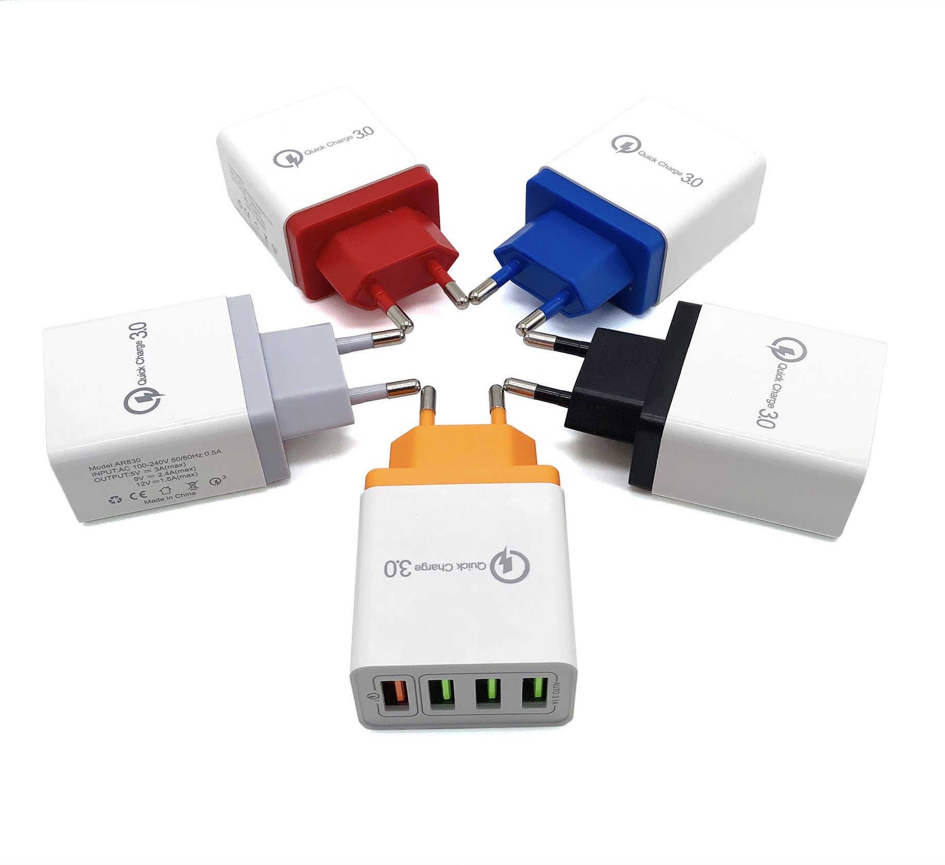 18W 15W 4 Port Usb Charger Micro For IPhone 12 Mini Max
