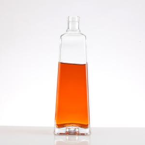 Wholesale 500ml 700ml 750ml Super Flint Glass Vodka Whisky Brandy Bottle with Customized Shapes from china suppliers