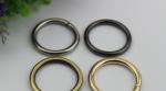 Small light gold bag accessories metal iron o ring buckles 32 mm