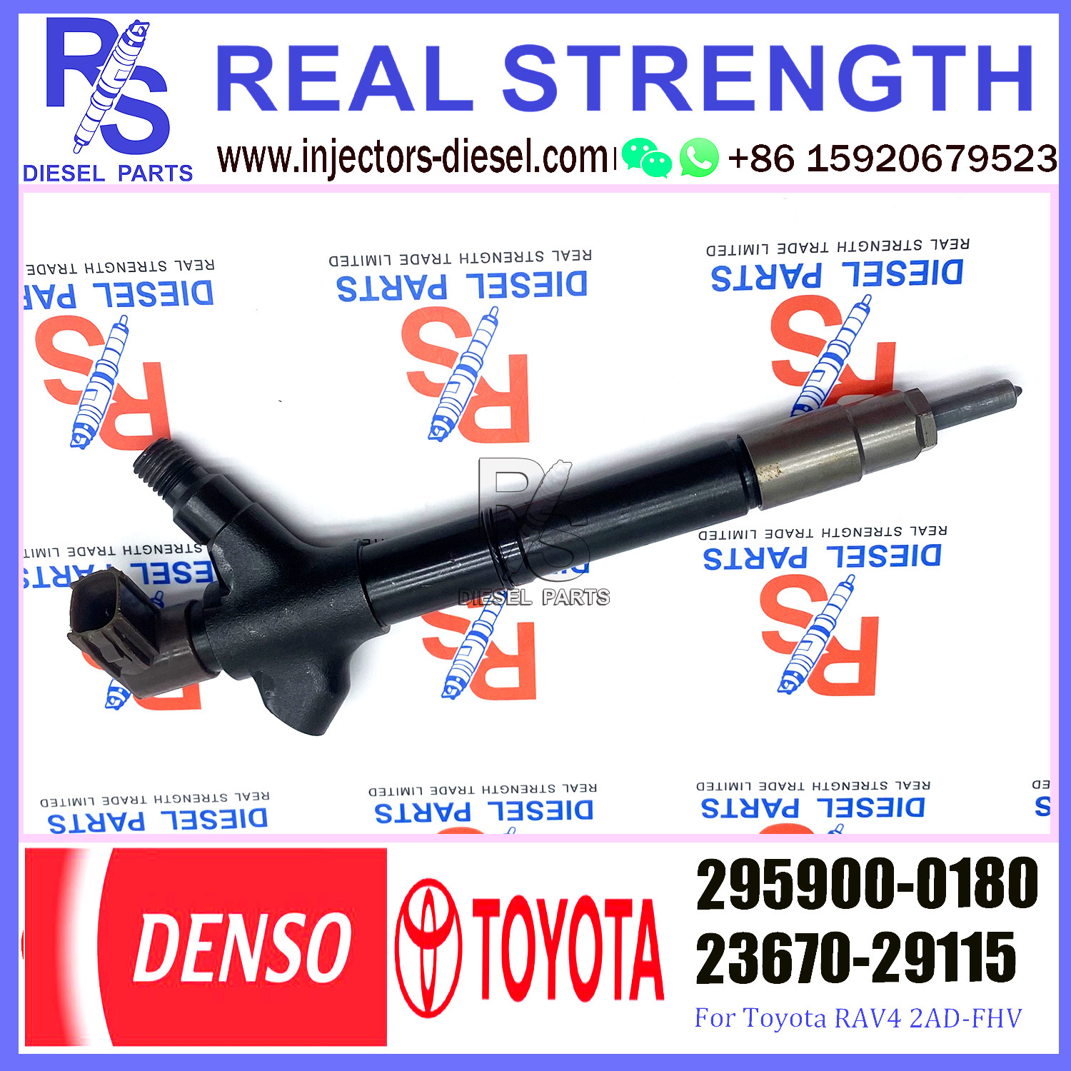 295900-0080 295900-0090 TOYOTA Fuel Injector Common Rail 23670-29115 295900-0180