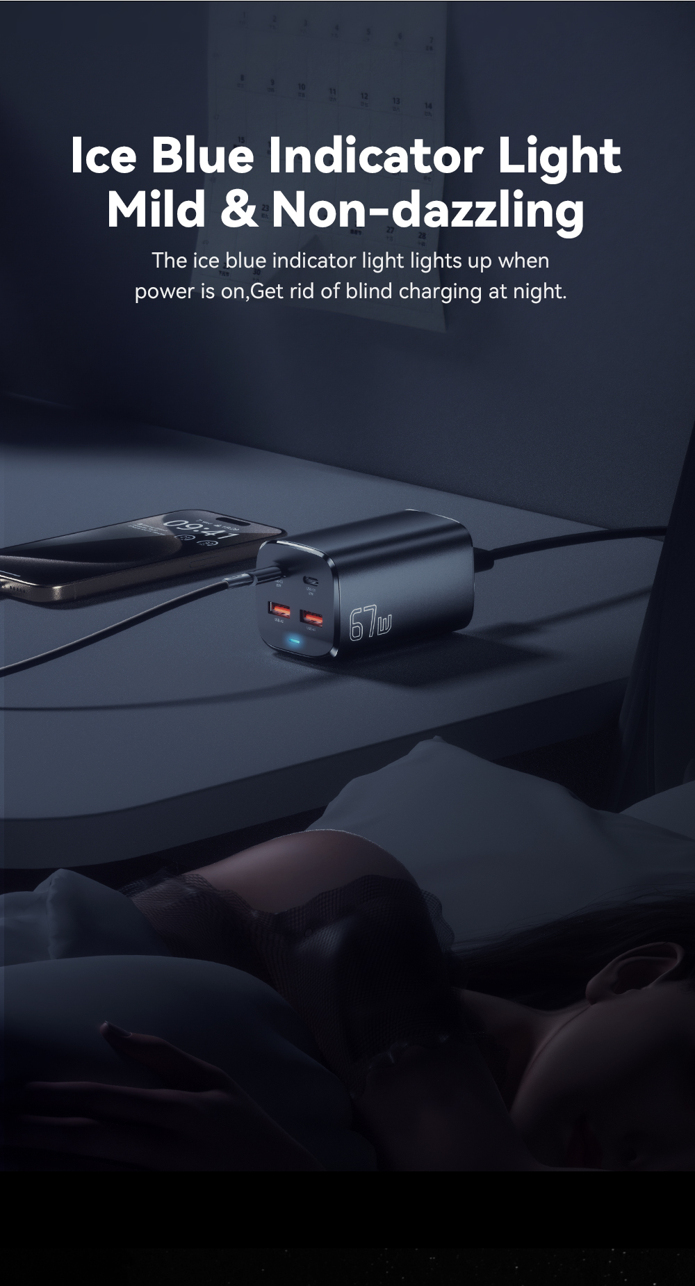 Dual USB C USB A PD GaN Chargers 67W ES-CD35 Series