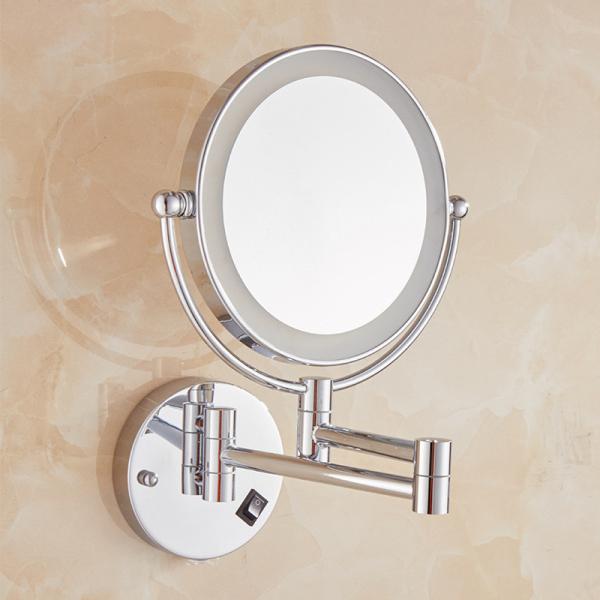 Bathroom accessories Metal Wall Telescopic Double Side Mirror makeup double