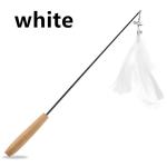Retractable Wooden Handle Cat Petting Stick Interactive Pet Supplies Cat Toy