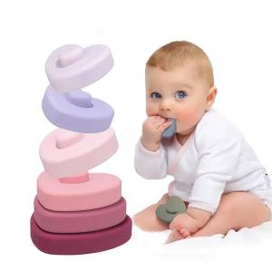 Wholesale Montessori With Heart Shape Silicone Educational Toys Customized from china suppliers