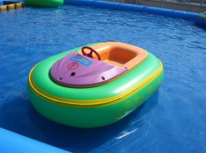 Wholesale Mini 0.9mm PVC Swimming Pool Toys Inflatable Motorized Bumper Boat from china suppliers