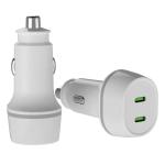 Aluminum Alloy Type C USB Car Charger PD 45W Dual QC 3.0 Car Charger