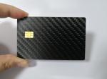 85x54x0.8mm Carbon Fiber Card With SLE4442 Small Contact Chip