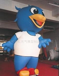 Wholesale CE outdoor lovely inflatable blue bird model, animal character inflatables from china suppliers