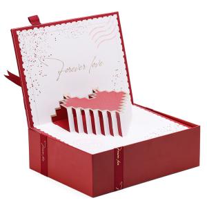 Wholesale Cardboard Paper Gift Box Romantic Valentine'S Day Jewelry Box from china suppliers