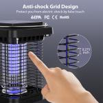 Outdoor Led Solar Mosquito Killer Lamp Household Physical Electric Shock