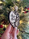 2 Layered Heart Pet Memorial Ornament 4"*3" Dog Remembrance Ornament