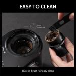 Small Flat Burr Coffee Grinder 240g 16 Setting Espresso French Press Coffee