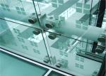 Safety Clear Tempered Glass , Flat / Curved Tempered Glass For Office Door