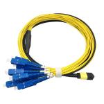 G657A1 Fiber MPO Fanout Cable UPC / APC Polish Type 3D Interferometer Tested