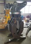 High Strength Hydraulic Wood Rotating Grapple For Excavator Volvo EC290