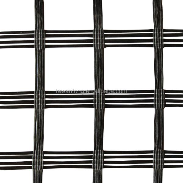 50-50kn Polyester Geogrid/ PET Geogrid for Reinforcing Riverbanks Roadbed