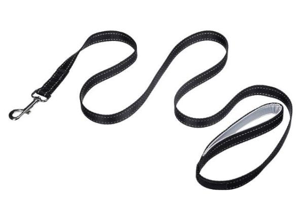 Double Handle Padded Nylon Dog Leash Reflective Pet Leads For Professional